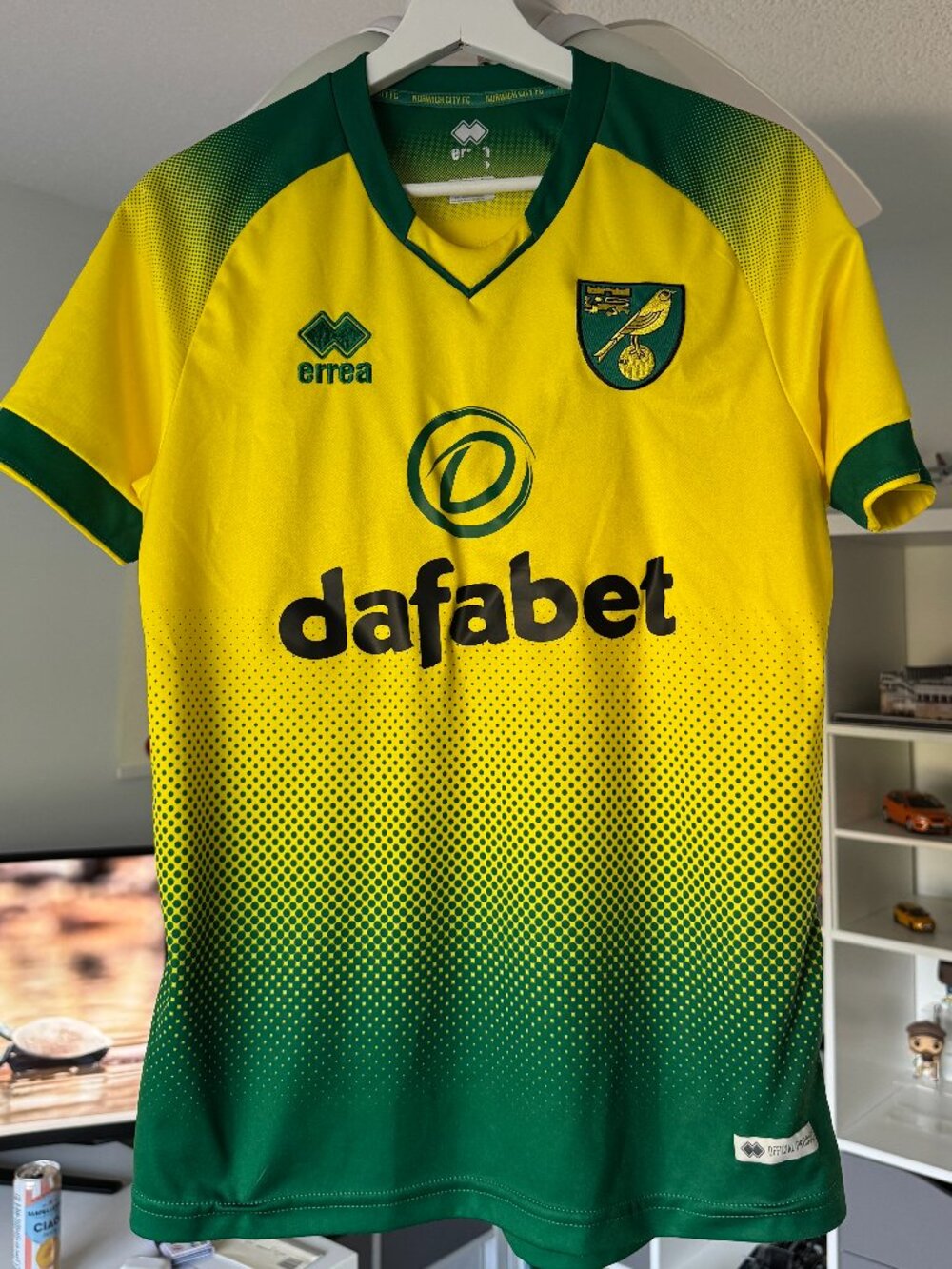 Norwich City 2019/20 Errea Home Jersey Black Lives Matter #20